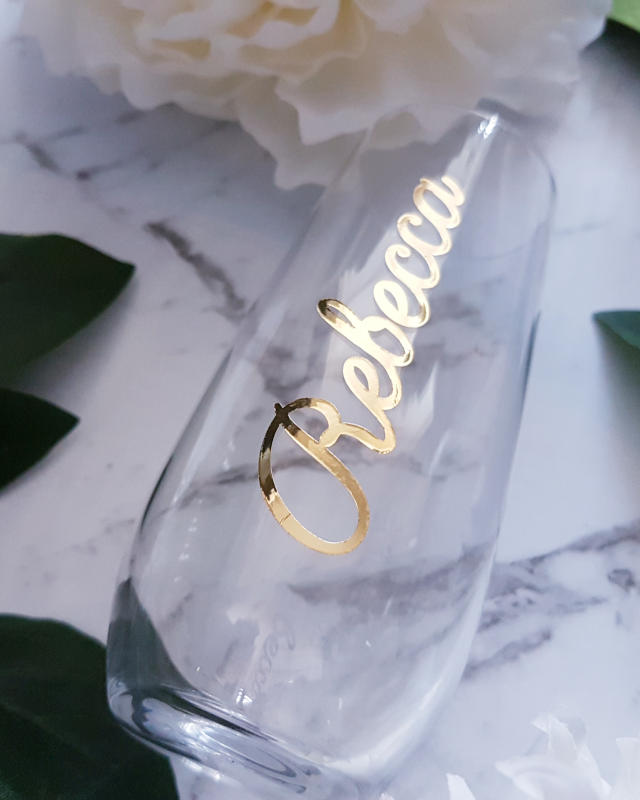 Essentia Gifts Personalised Champagne Flute Glass - Example