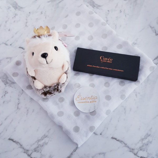 Personalised Gift Baby Cuvee Choc Hedgehog Essentia