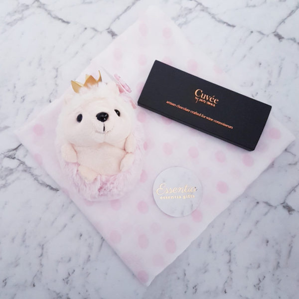 Personalised Gift Baby Cuvee Choc Hedgehog Essentia