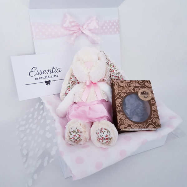 Personalised Gift Box Baby Choc Buds Bunny Essentia
