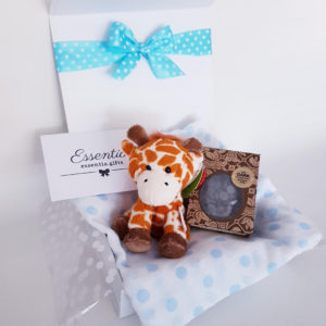 Personalised Gift Box Baby Choc Buds Giraffe Essentia