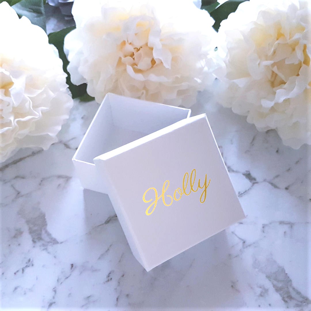 Personalised Small White Gift Box